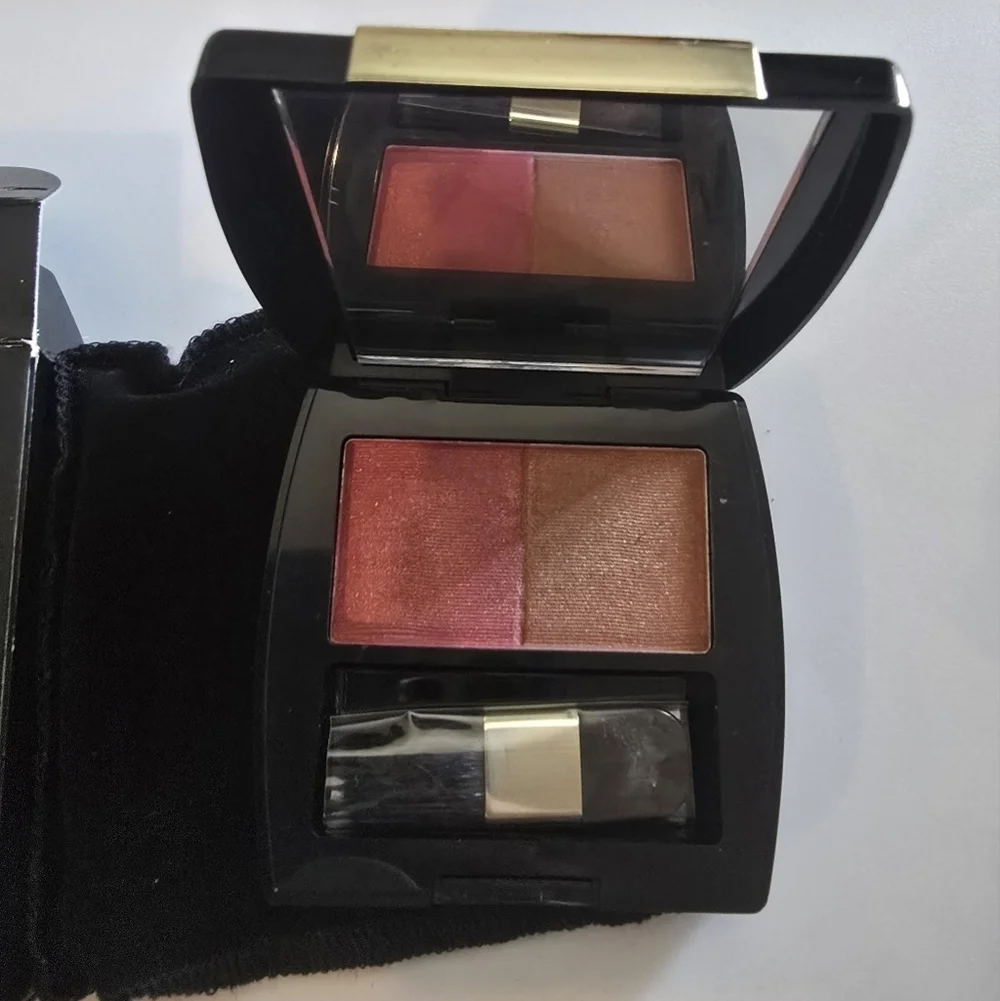 Joe Blasco Cheek Color Duo Highly pigmented cheek colors in rose and bronze NIB